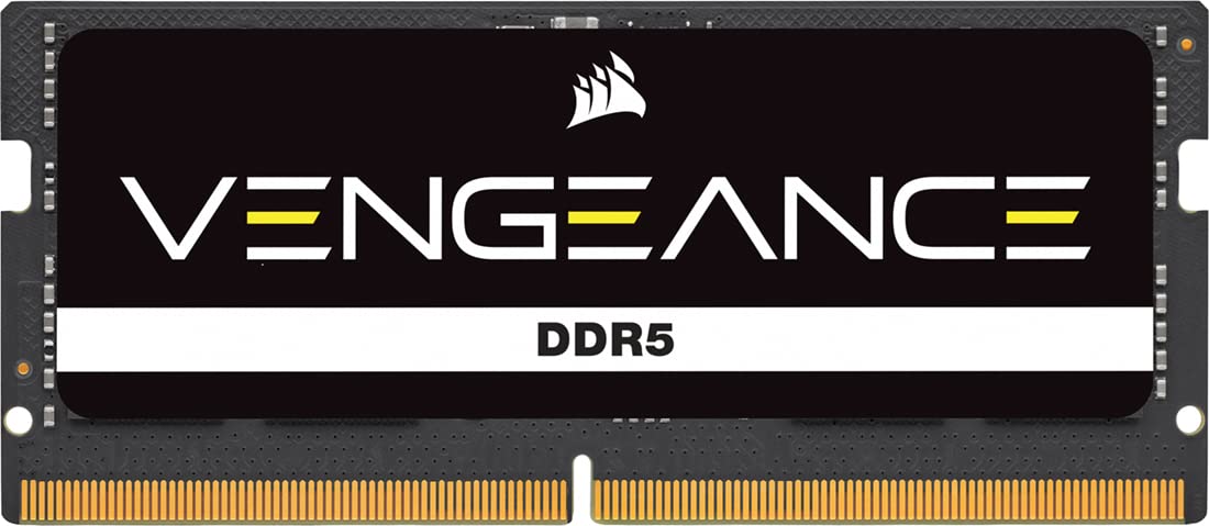 CORSAIR VENGEANCE SODIMM DDR5 メモリ 8GB(8GB×1)最大4800MHz対応 Intel XMP対応 CL40 ノートPC用 ブラック CMSX8GX5M1A4800C40