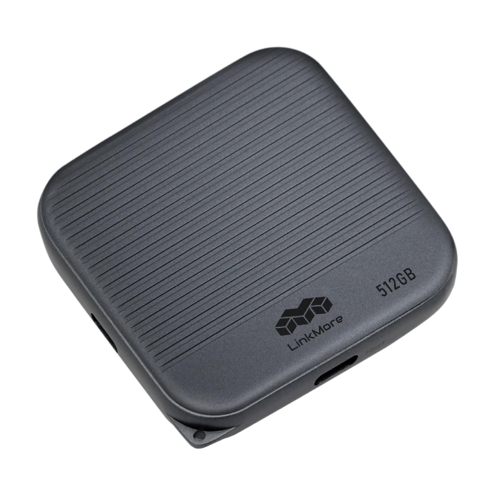 LinkMore 512GB 磁気外付けポータブルSSD【最大読込950MB/s】ProRes 4K用 ・ Phone SSD MagSafe、USB-C、USB-A、iPhone 15/16、Mac、PC対応 (NR P100)