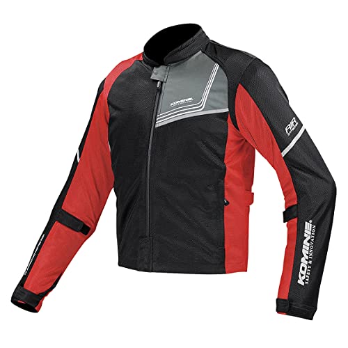 Rakuten - コミネ(KOMINE)ジャケット JK-117 プロテクトフルメッシュジャケット-ジモン レディース 07-1171 Neo Black/Red WL