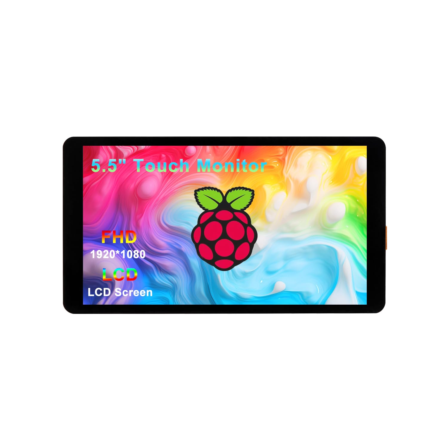 Wisecoco 5.5インチ タッチスクリーン LCDディスプレイ 1920 * 1080 モデルに用のRapberry Pi 5/4/4B/3B+/3A+ HDMI対応 Windows対応