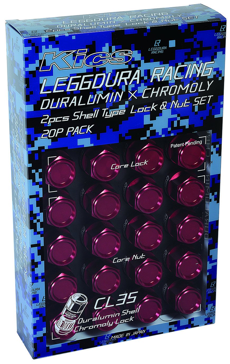 Rakuten - KYO-EI(協永産業) LEGGDURA RACING Shell Type Lock & Nut Set(CL35) レデューラレーシングシェルタイプナット(ロック&ナットセット) M12×P1.25レッド CL35-13R