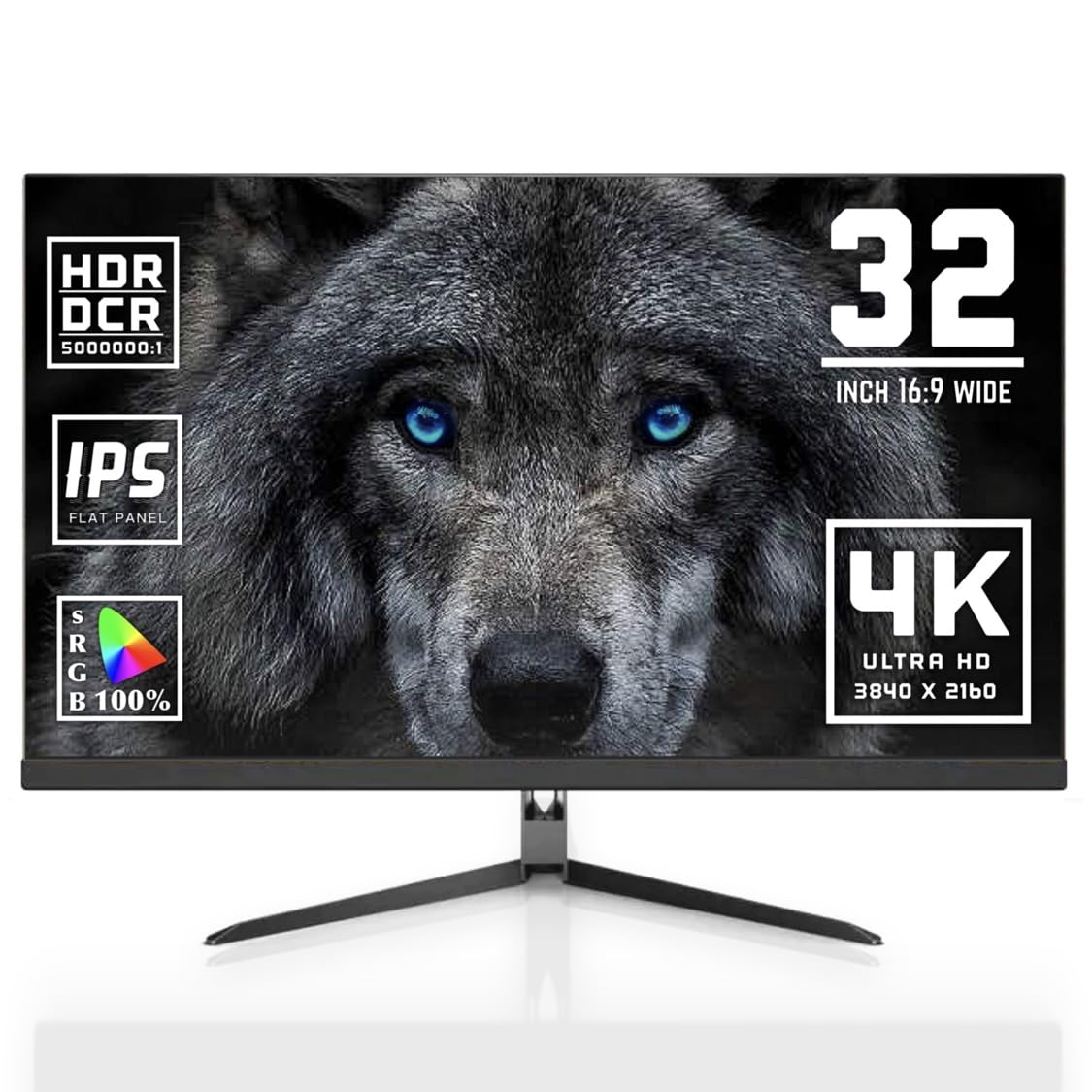 Rakuten - 4K モニター 32インチ IPS ディスプレイ スピーカー内蔵 UHD ゲーミング HDR 3840×2160/ノングレア/FreeSynk/HDMI/DisplayPort/薄型 YSM-AD320U60HZ