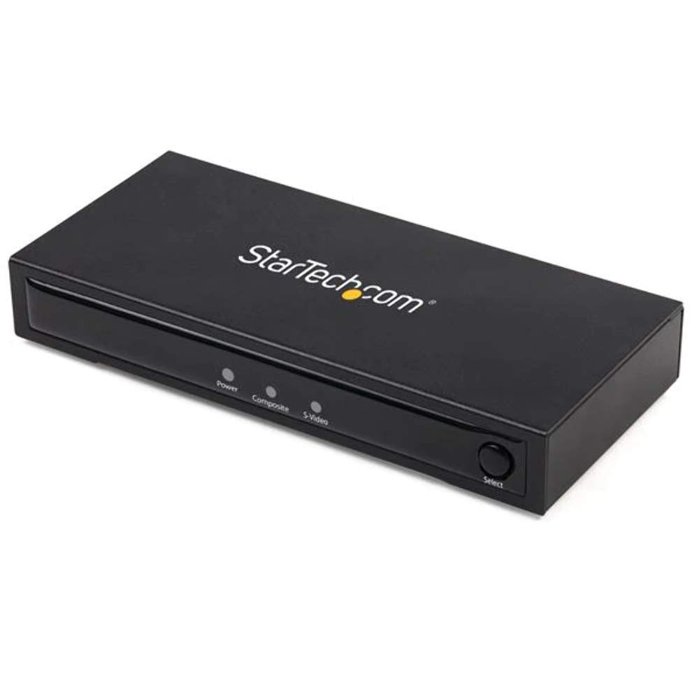 StarTech.com RCAコンポジット／S端子 - HDMI 変換アダプタコンバータ オーディオ出力対応 720p NTSC／PAL入力 Mac/Windows対応 VID2HDCON2