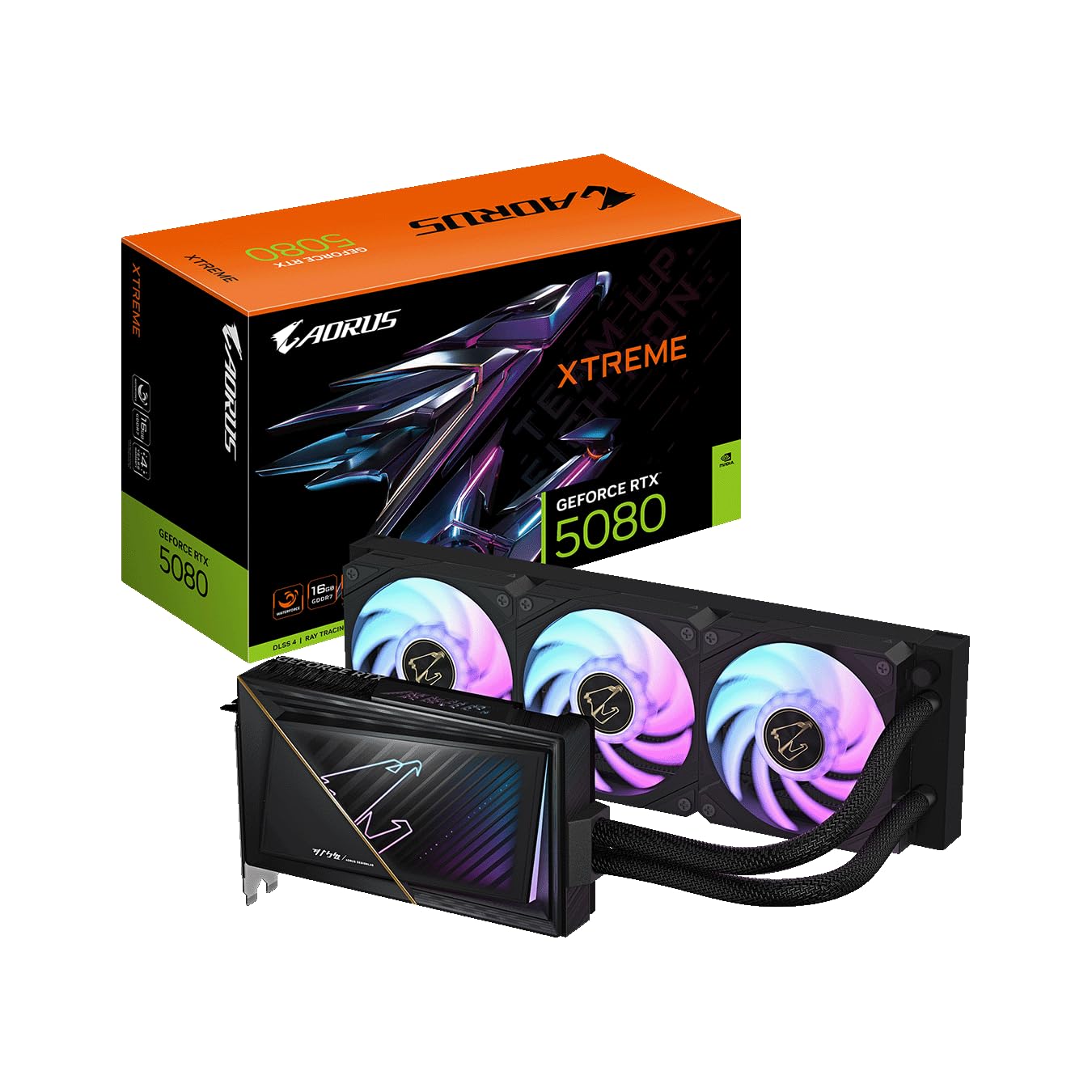 GIGABYTE NVIDIA Geforce RTX5080 搭載 グラフィックボード GDDR7 16GB ギガバイト  GV-N5080AORUSX W-16GD