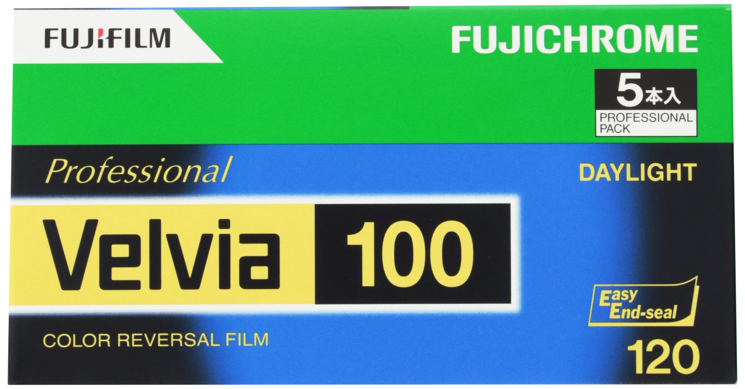 富士フイルム(FUJIFILM) リバーサルフィルム フジクローム Velvia 100 ブローニー 12枚 5本 120 VELVIA100 EP NP12EX5