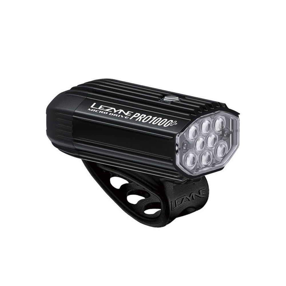 レザイン(LEZYNE) 自転車用 フロントライト マイクロドライブプロ 1000ルーメン サテンブラック MICRO DRIVE PRO 1000+ USB C充電 IPX7防水 