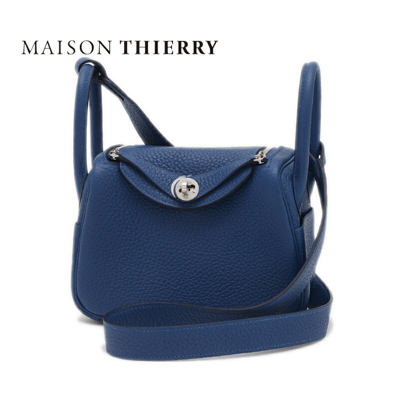 【未使用品】エルメス HERMES ミニリンディ トリヨン ブルータイ シルバー金具 K刻印【中古】のサムネイル