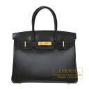 エルメス バーキン30 ブラック ボックスカーフ ゴールド金具 HERMES Birkin bag 30 Black Box calf leather Gold...
