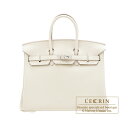 エルメス　バーキン25　クレ　トゴ　シルバー金具　HERMES　Birkin bag 25　Craie　Togo leather　Silver hardware