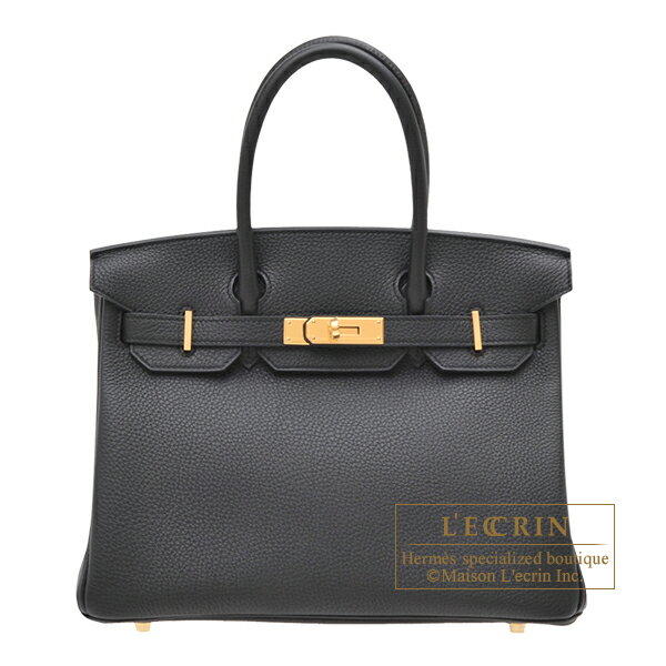 ᥹С30֥åȥɶHERMESBirkin bag 30BlackTogo leatherGol...