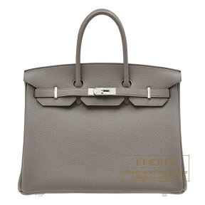 エルメス　バーキン35　エタン　トゴ　シルバー金具　HERMES　Birkin bag 35　Etain　Togo leather　Silver hardware