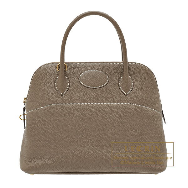 ハンドバッグ エルメス　ボリード31　エトゥープ　トリヨンクレマンス　ゴールド金具　HERMES　Bolide bag 31　Etoupe grey　Clemence leather　Gold hardware