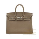 エルメス　バーキン25　エトゥープ　トゴ　シルバー金具　HERMES　Birkin bag 25　Etoupe grey　Togo leather　Silver hardware