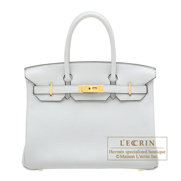 エルメス　バーキン30　ブルーペール　トリヨンクレマンス　ゴールド金具　HERMES　Birkin bag 30　Blue pale　Clemence leather　Gold hardware