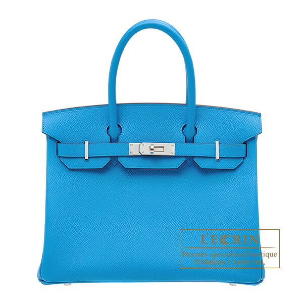 エルメス　バーキン30　ブルーフリーダ　ヴォーエプソン　シルバー金具　HERMES　Birkin bag 30　Blue frida　Epsom leather　Silver hardwareのサムネイル