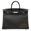 エルメス バーキン40 ブラック トゴ シルバー金具 HERMES Birkin bag 40 Black Togo leather Silver hardware