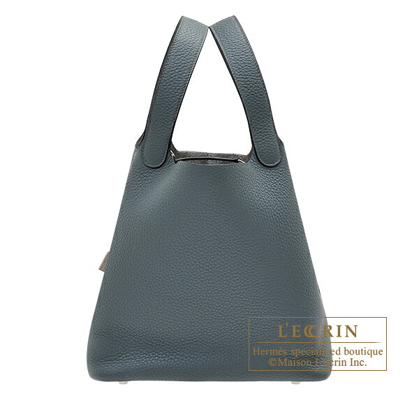 エルメス　ピコタンロック22/MM　ブルーオラージュ　トリヨンクレマンス　シルバー金具　HERMES　Picotin Lock bag 22/MM　Blue orage　Clemence leather　Silver hardware