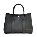 エルメス　ガーデンパーティ36/PM　ブラック　ネゴンダ　シルバー金具　HERMES　Garden Party bag 36/PM　Black　Negonda leather　Silver hardware