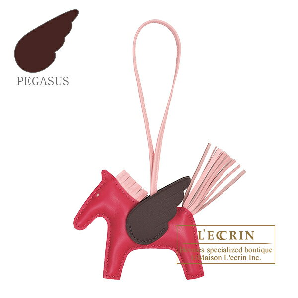 Charm Pegasus Leather 西麻布レクラン チャーミングな翼を得た 品格たっぷりのマストハブアクセサリー エルメス ロデオチャームpm 新品 送料無料 Pegasus Sellier Agneau Swift Charm ロデオチャームペガサス Pm Framboise Rose Pm Framboise Rose エルメス