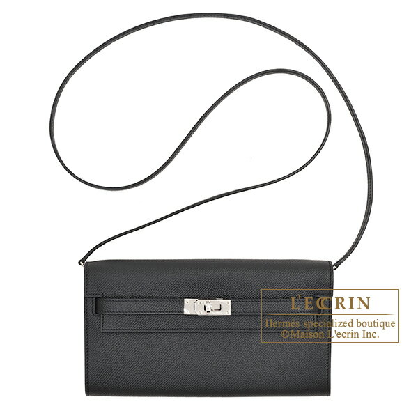 ハンドバッグ エルメス　ケリーロング　トゥーゴー　ブラック　ヴォーエプソン　シルバー金具　HERMES　Kelly Long To Go　Black　Epsom leather　Silver hardware