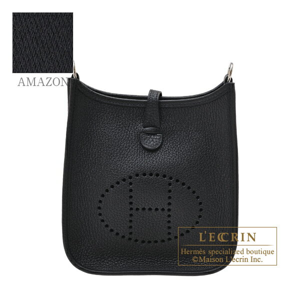 エブリン エルメス　エヴリンアマゾンTPM　ブラック　トリヨンクレマンス　シルバー金具　HERMES　Evelyne Amazon bag TPM　Black　Clemence leather　Silver hardware