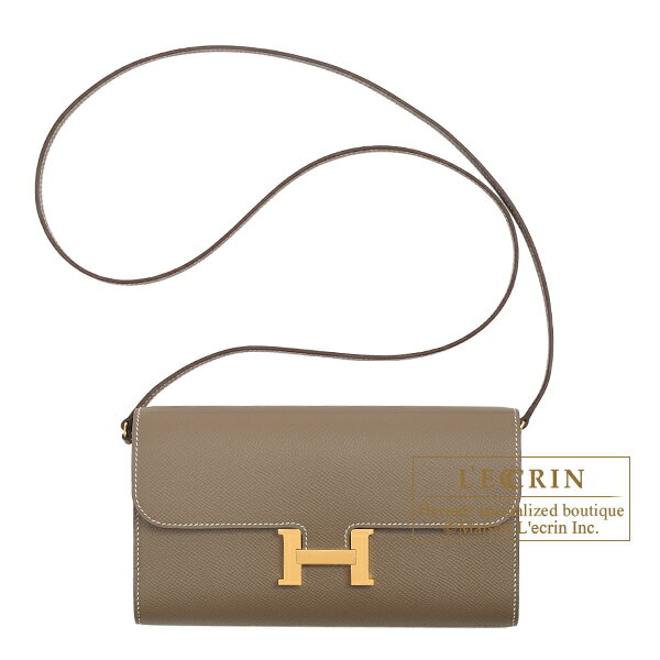 ハンドバッグ エルメス　コンスタンスロング　トゥーゴー　エトゥープ　ヴォーエプソン　ゴールド金具　HERMES　Constance Long To Go　Etoupe grey　Epsom leather　Gold hardware