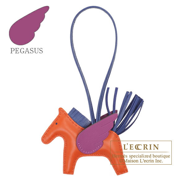 エルメス　ロデオチャームペガサスPM　カーネリアン/ブルーサフィール/アネモネ　アニョーミロ/スイフト　HERMES　Rodeo charm Pegasus PM　Cornaline/Blue saphir/Anemone　Agneau/Swift leatherのサムネイル