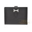 エルメス　ベアンコンパクト　ブラック　ヴォーエプソン　シルバー金具　HERMES　Bearn compact wallet　Black　Epsom leather　Silver hardware