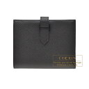 エルメス　ベアンコンパクトモノクローム　ソーブラック　ブラック　ヴォーエプソン　ブラック金具　HERMES　Bearn Compact Monochrome　So-black　Black　Epsom leather　Black hardware