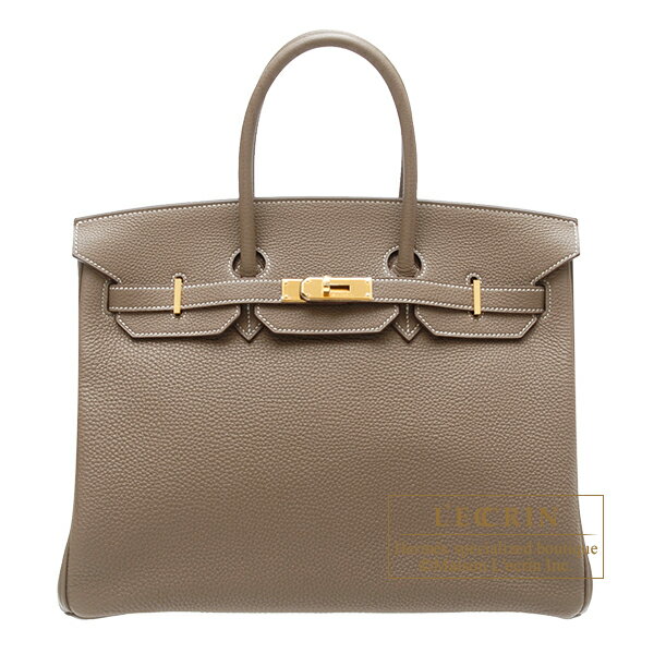 エルメス　バーキン35　エトゥープ　トゴ　ゴールド金具　HERMES　Birkin bag 35　Etoupe grey　Togo leather　Gold hardware