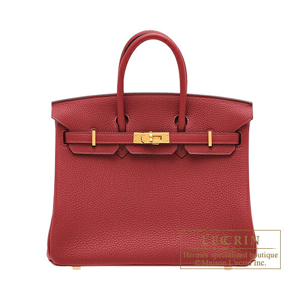 エルメス バーキン バッグ（レディース） エルメス　バーキン25　ルージュグレナ　トゴ　ゴールド金具　HERMES　Birkin bag 25　Rouge grenat　Togo leather　Gold hardware