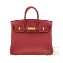 エルメス バーキン バッグ（レディース） エルメス　バーキン25　ルージュグレナ　トゴ　ゴールド金具　HERMES　Birkin bag 25　Rouge grenat　Togo leather　Gold hardware