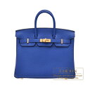 エルメス　バーキン25　ブルーロワイヤル　トゴ　ゴールド金具　HERMES　Birkin bag 25　Blue royal　Togo leather　Gold hardware