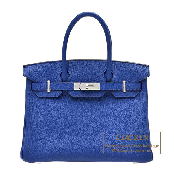 エルメス　バーキン30　ブルーロワイヤル　トゴ　シルバー金具　HERMES　Birkin bag 30　Blue royal　Togo leather　Silver hardware
