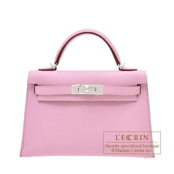 エルメス　ケリーミニ/外縫い　モーヴシルベストル　ヴォーエプソン　シルバー金具　HERMES　Kelly bag mini　Sellier　Mauve sylvestre　Epsom leather　Silver hardware