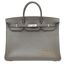 エルメス　バーキン40　グリメイヤー　トゴ　シルバー金具　HERMES　Birkin bag 40　Gris meyer　Togo leather　Silver hardware