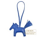 エルメス　ロデオチャームPM　ブルーフランス　アニョーミロ　HERMES　Rodeo charm PM　Blue france　Agneau