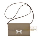 エルメス コンスタンスロング トゥーゴー エトゥープ ヴォーエプソン シルバー金具 HERMES Constance Long To Go Etoupe gre...