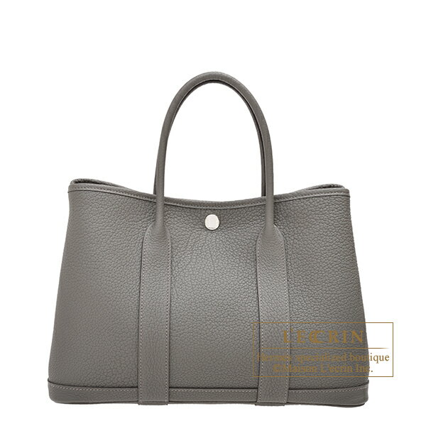 エルメス　ガーデンパーティ30/TPM　グリメイヤー　ネゴンダ　シルバー金具　HERMES　Garden Party bag 30/TPM　Gris meyer　Negonda leather　Silver hardware