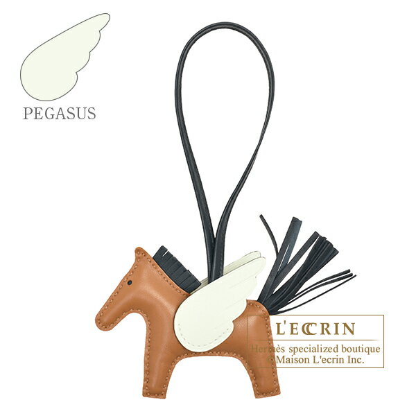 Rakuten - エルメス　ロデオチャームペガサスPM　ゴールド/ヴェールシプレス/ヴェールフィズ　アニョーミロ/スイフト　HERMES　Rodeo charm Pegasus PM　Gold/Vert cypres/Vert fizz　Agneau/Swift leather