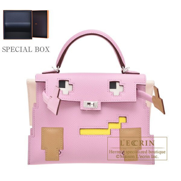 エルメス　ケリードールピクト　モーヴシルベストル/チャイ/ライム/ナタ　ヴォーエプソン　シルバー金具　HERMES　Kelly Dole Picto bag　Mauve sylvestre/Chai/Lime/Nata　Epsom leather　Silver hardware