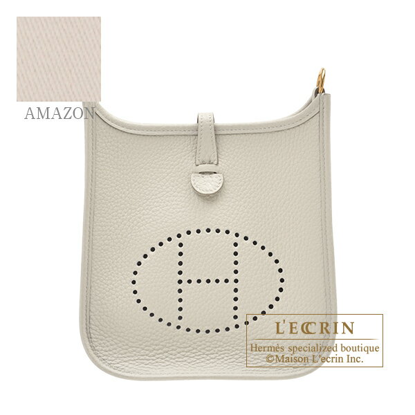 エブリン エルメス　エヴリンアマゾンTPM　ベトン　トリヨンクレマンス　ゴールド金具　HERMES　Evelyne Amazon bag TPM　Beton　Clemence leather　Gold hardware