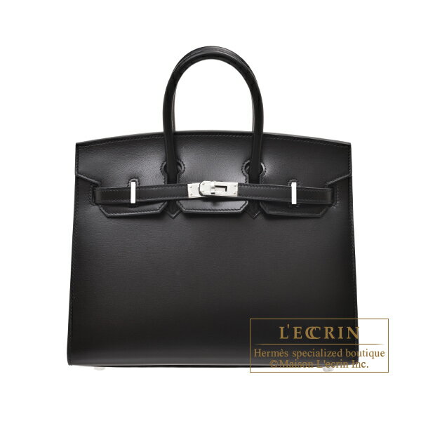 エルメス バーキン バッグ（レディース） エルメス　バーキンセリエ25　ブラック　ボックスカーフ　シルバー金具　HERMES　Birkin Sellier bag 25　Black　Box calf leather　Silver hardware