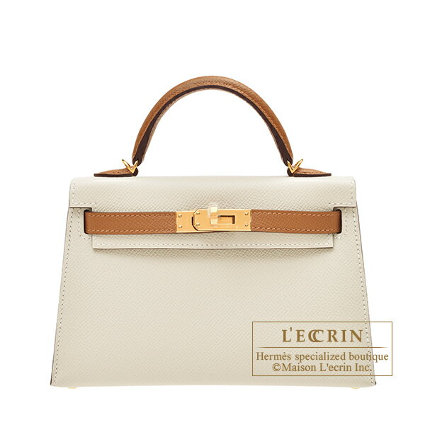 エルメス　パーソナルケリーミニ/外縫い　クレ/ゴールド　ヴォーエプソン　ゴールド金具　HERMES　Personal Kelly bag mini　Sellier　Craie/Gold　Epsom leather　Gold hardware