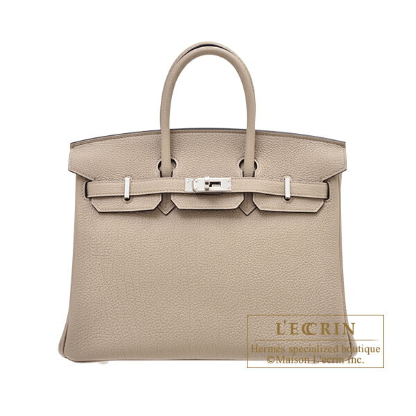 エルメス　バーキン25　トゥルティエールグレー　トゴ　シルバー金具　HERMES　Birkin bag 25　Gris tourterelle　Togo leather　Silver hardware