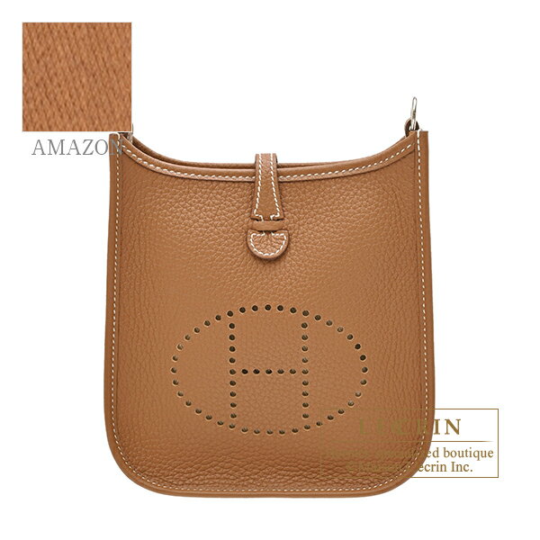 エブリン エルメス　エヴリンアマゾンTPM　ゴールド　トリヨンクレマンス　シルバー金具　HERMES　Evelyne Amazon bag TPM　Gold　Clemence leather　Silver hardware