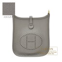 エルメス エヴリンアマゾンTPM グリメイヤー トリヨンクレマンス ゴールド金具 HERMES Evelyne Amazon bag TPM Gris meyer Clemence leather Gold hardware