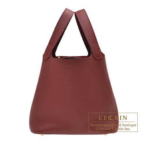 エルメス ピコタンロック22/MM ルージュアッシュ トリヨンクレマンス ゴールド金具 HERMES Picotin Lock bag 22/MM Rouge H Clemence leather Gold hardware エルメス ピコタンロック22/MM ルージュアッシュ トリヨンクレマンス ゴールド金具 HERMES Picotin Lock bag 22/MM Rouge H Clemence leather Gold hardware