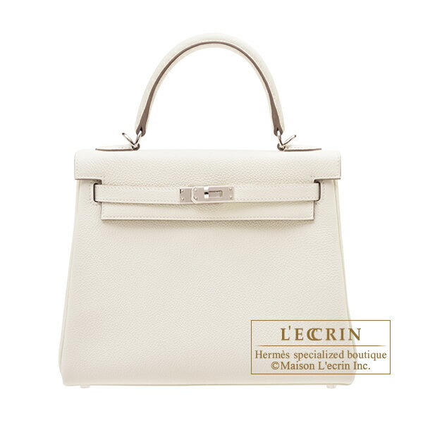 ケリー エルメス　ケリー25/内縫い　マッシュルーム　トゴ　シルバー金具　HERMES　Kelly bag 25　Retourne　Mushroom　Togo leather　Silver hardware