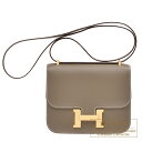 エルメス　コンスタンスミニ　ミラー　エトゥープ　ヴォーエプソン　ゴールド金具　HERMES　Constance mini　Mirror　Etoupe grey　Epsom leather　Gold hardware